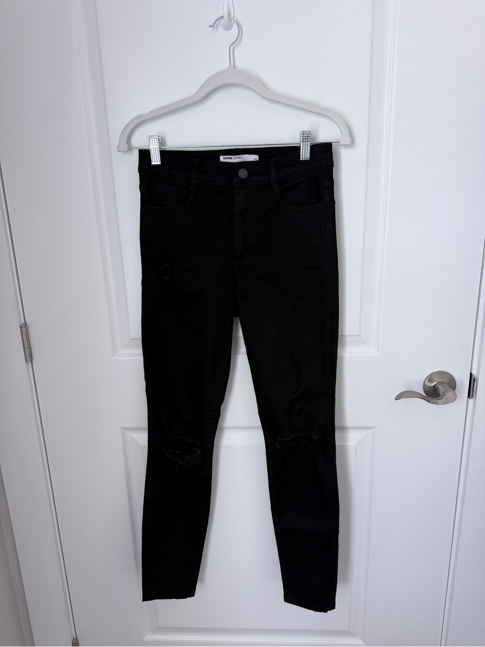 Garage Black High-Rise Skinny Jeans